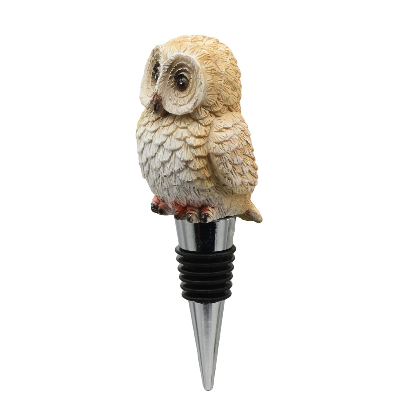Wine Bottle Stopper Owl Decor Beverage Wine Cork Housewarming Gift,Christmas,Thanksgiving,Brown