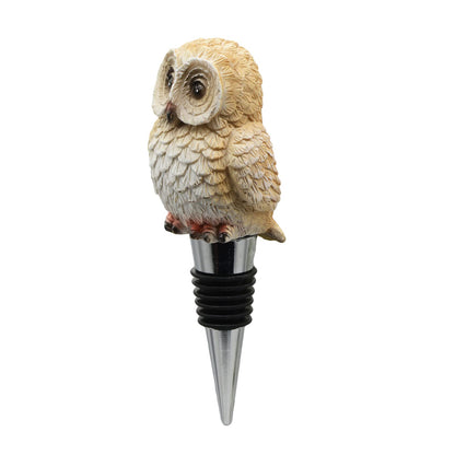 Wine Bottle Stopper Owl Decor Beverage Wine Cork Housewarming Gift,Christmas,Thanksgiving,Brown