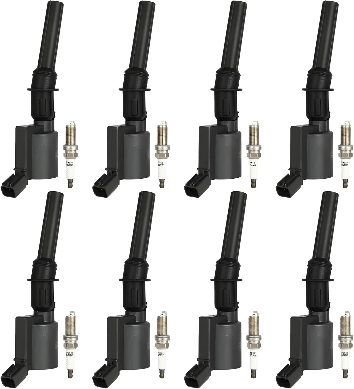 ECCPP 3 ignition coils with 3 iridium Spark Plugs,UF808,coils packs,for Smart Fortwo 2016-2017 0.9L‎224332428R,UF-808