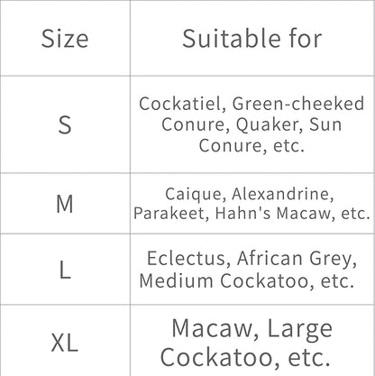 Bird Flight Suits Diapers, Parrot Flight Suits Diapers for Monk Parakeets, Cockatiels Flight Suits, Parrot Clothes, Bird Training Nappy Suit Liners Clothes (Large,Red)
