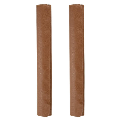uxcell 2Pcs Refrigerator Door Handle Covers, PU Leather Kitchen Appliance Handle Protector, Anti-Static Fridge Handle Cover Keep Your Microwave Oven Dishwasher Clean, Brown