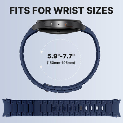 Bandletic Silicone Magnetic Band Compatible with Samsung Galaxy Watch 7 6 5 4 FE 40mm 44mm/Watch 6 4 Classic 43mm 47mm 42mm 46mm/Watch 5 Pro 45mm, 20mm No Gap Soft Sport Strap for Men Women