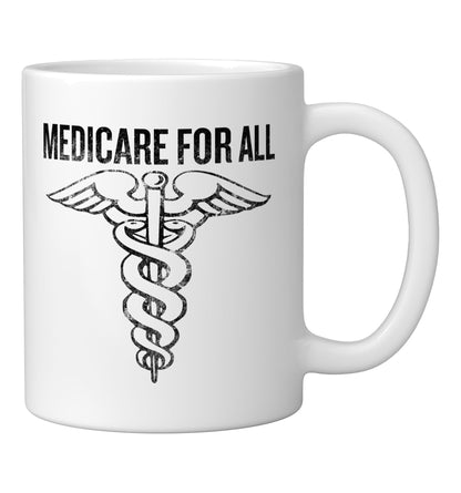 Medicare For All T-shirt Halloween Christmas Funny Cool Holi Ceramic Mug, White