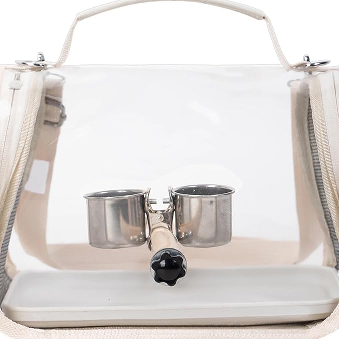 Bird Travel Cage - Bird Backpack with Perch for Transporting,Outdoor Cockatiel Bag - for Parrot Parakeet Cockatiel Conure Cockatoo Outdoor Travel Camping Road Trip Vacation