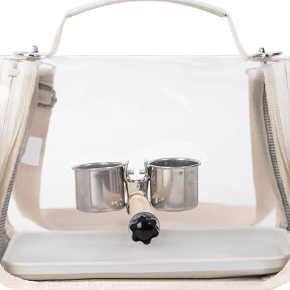 Bird Travel Cage - Bird Backpack with Perch for Transporting,Outdoor Cockatiel Bag - for Parrot Parakeet Cockatiel Conure Cockatoo Outdoor Travel Camping Road Trip Vacation