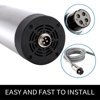 CNC Spindle Motor Kits, 110V 1.5KW Air Cooled Spindle CNC Spindle +110V 1.5KW VFD+Φ65mm Clamp Mount +Collet Set ER11+ Wires+ Wrenches for CNC Router Machine