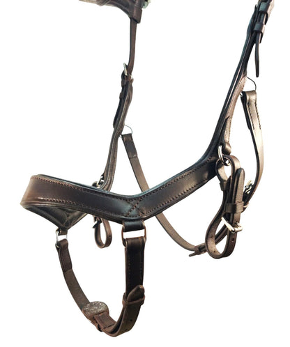 Bello-Equine Pressure Relief Comfort Ergonomic Horse Bridle Havana Brown | Ergonomic | Comfortable | Durable (Bridle + Leather Reins, Full/Horse)