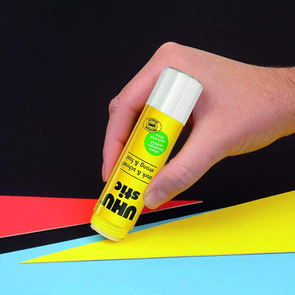 UHU Stic, Glue Stick Solvent Free, Washable, Screw on Cap, for School, Crafts, Scrapbooking 2 x 40g + Bonus