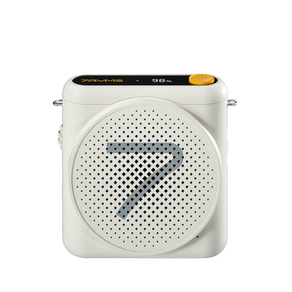 7RYMS WA1(SE) Portable Voice Amplifier for Teachers with Wired Headset Microphone,Mini Speaker Microphone for Classroom,Speech,Training Outdoor,Speaker Megaphone with Noise Canceling, 23H Workin-White