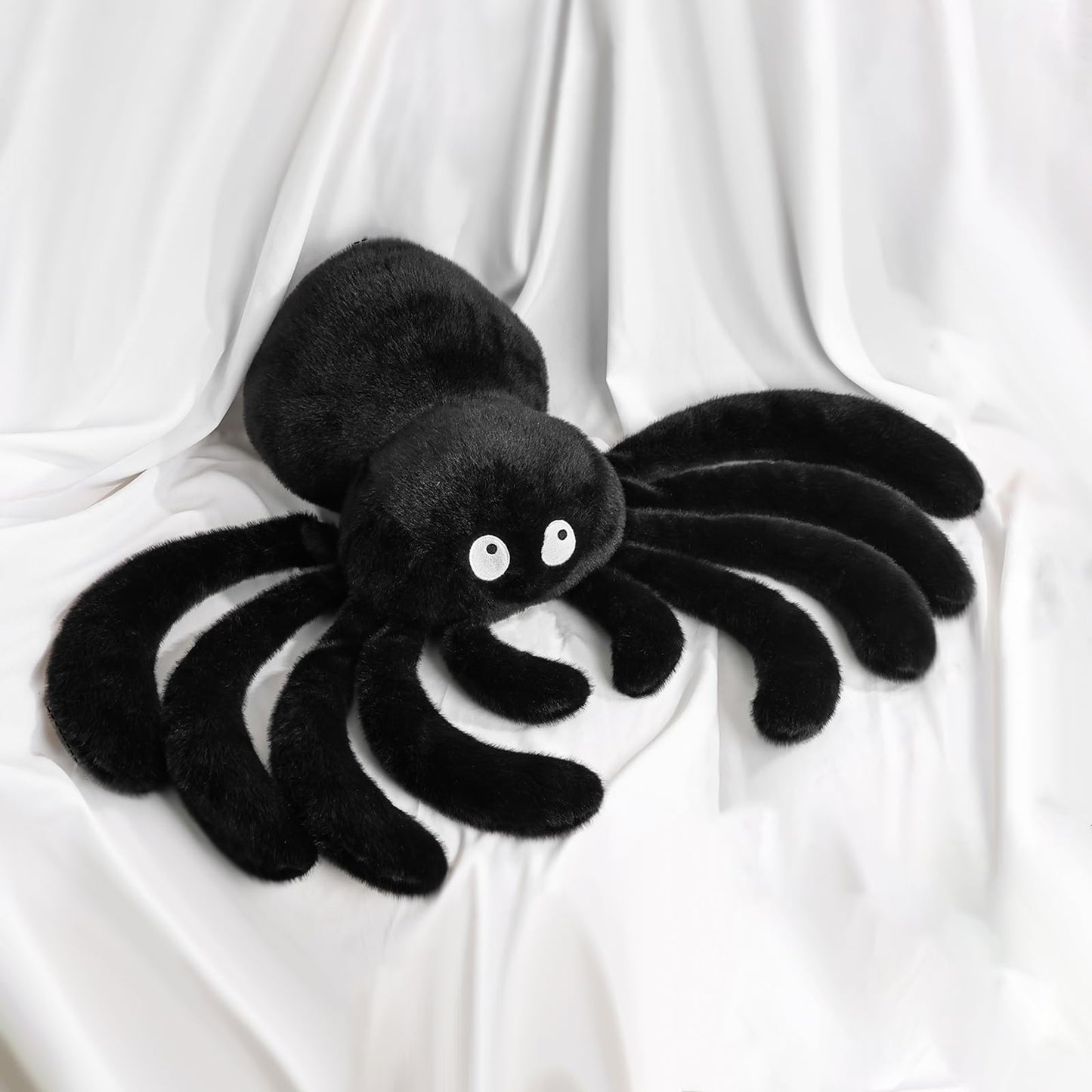 Bunny Chorus Halloween Decorations Spider Throw Pillows: Cute Black Spider Pillow Home Decor, Stuffed Large Plush Cushion Halloween Decorations Indoor for Home Sofa Bed Office Couch Living Room