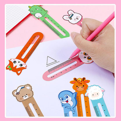 400 Pieces Cute Animal Bookmarks with 10 Different Kawaii Animal Patterns Reading Ruler Style Bookmarks Bulk Page Markers for Women Students Book Lovers Gift School Home Office Supplies