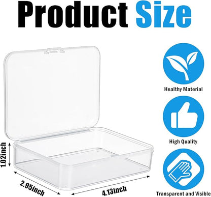 Playing Card Case Clear Card Deck Box Acrylic Playing Game Card Storage Holder Blank Business Card Organizer for Game Card Beads, Craft items, Coins, Jewelry Small Accessories (12)