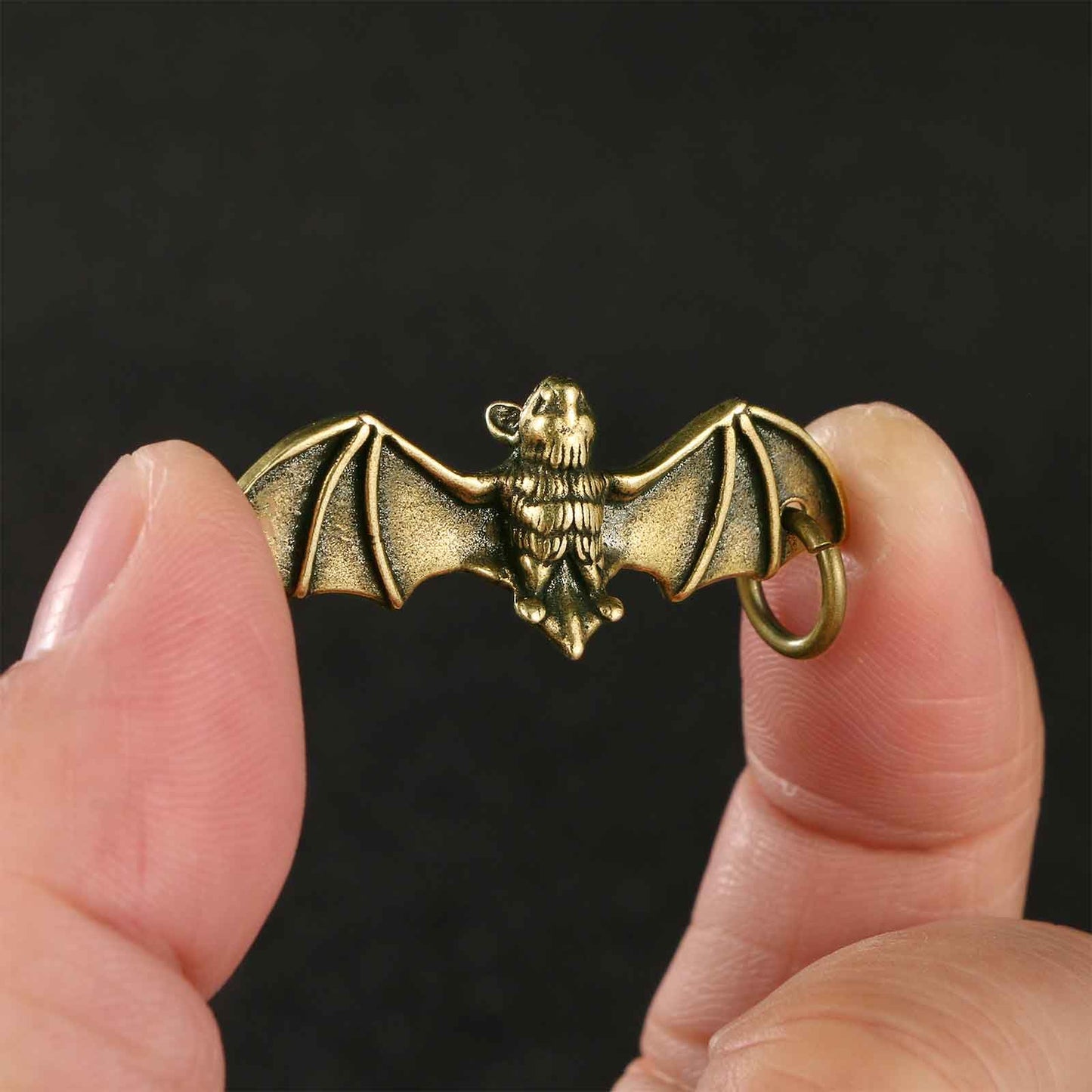 3PC Bee Scorpion Bat Sculpture Solid Metal Brass Animal Figurine Mini Insect Statue Ornament for Home Office Garden Desktop Decor Scene Decoration (Bees + Bats + Scorpions)
