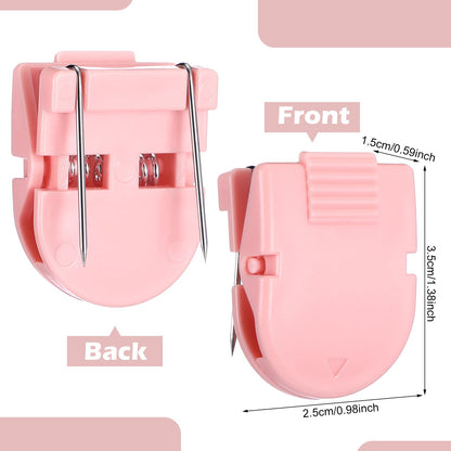 Feifeiya 25 Pcs Cubicle Clips Fabric Panel Cubicle Accessories Fabric Partition Panel Wall Clip Office Photos Wall for Notes Memos Standard Size, 40-Sheet Capacity (Pink)