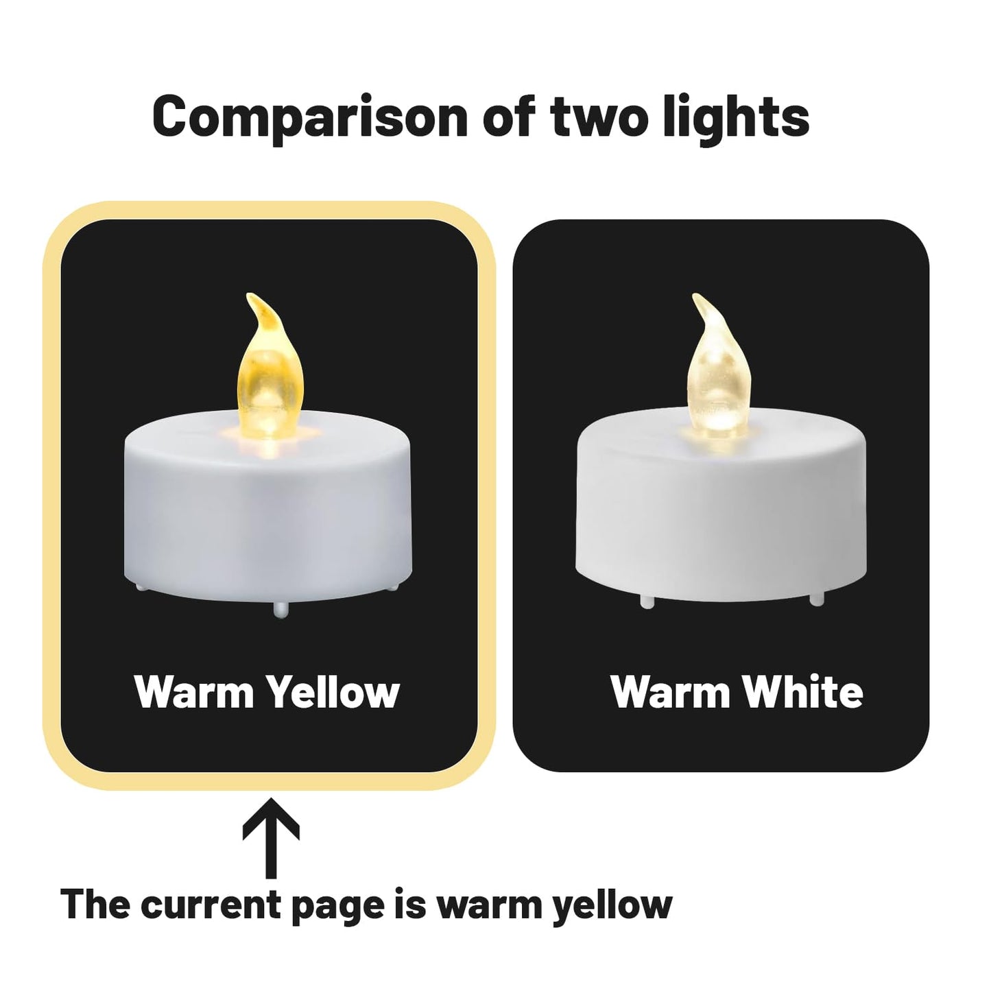 Tappovaly Battery Operated LED Tea Lights:50 Pack Flameless Votive Candles Lamp Realistic and Bright Flickering Long Lasting 200Hours for Wedding Holiday Party Home Decoration (Warm White)