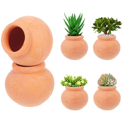 Toddmomy Miniature Terracotta Succulent Pots 12Pcs Mini Clay Flower Planting Pots for Indoor Plants, Cactus, Fairy Garden, DIY Crafts, Home Decor Accessories