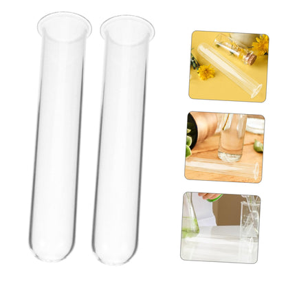 KESYOO 4pcs Floral Tubes for Water Plants Glass Test Tube Vases Hydroponic Garden Plant Cuttings Home Decor