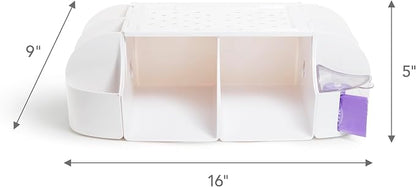 Munchkin® Diaper Change Organizer, Green/white
