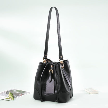 VanEnjoy 26 Inch Full Grain Leather Replacement Hand Strap for Handbag Shoulder Bag Purse(Black)