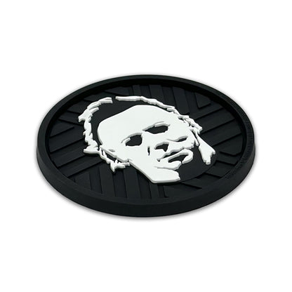 NJECT Officially Licensed Michael Myers Halloween Automotive 3D Textured Silicone Coasters (2.6" Diameter) | Universal Fit for All Cars, Trucks, SUVs & More | Non-Slip Durable | Set of 2