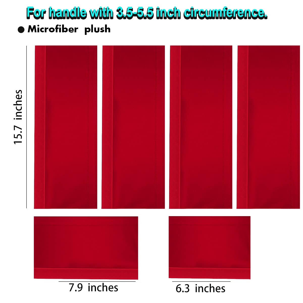 Volecy Set of 6 Refrigerator Door Handle Covers, Washable Velvet Fabric Appliance Handle for Fridge Microwave Stove Dishwasher Catch Stains Dust Fingerprint Prevent Ice hot Hand(Black)