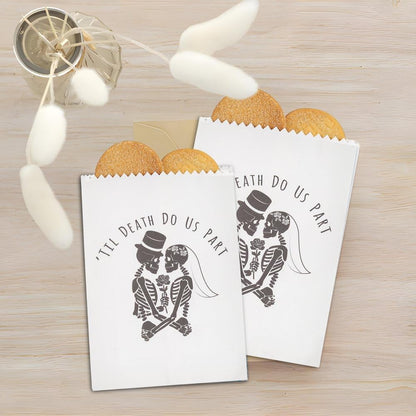 Fun Express Til Death Do Us Part Halloween Wedding Paper Treat Bags Bulk 50 Pieces