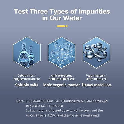 2025 All-New 4 in 1 Tds Meter Digital Water Tester - Accurate and Reliable TDS EC & Temp(°C,°F) Meter - 0-9999ppm - Professional Testing for Drinking Water, RO/DI System, Aquariums etc