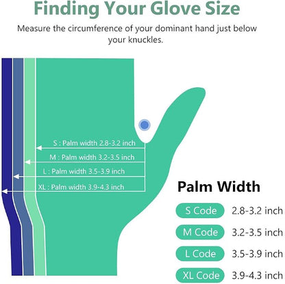 squish Disposable Gloves, 100 Count 4 mil Clear Vinyl Gloves Latex Free Powder-Free Health Glove Cleaning Rubber Glove for Kitchen Cooking Cleaning Food Handling, Large