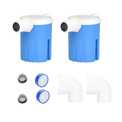 Automatic Water Level Control Valve - Inside Type, Float Valve for Water Tank, Solar Energy, Auto Pot, Aquarium 2PCS (1/2'' Side Inner)