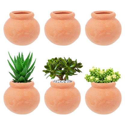 Toddmomy Miniature Terracotta Succulent Pots 12Pcs Mini Clay Flower Planting Pots for Indoor Plants, Cactus, Fairy Garden, DIY Crafts, Home Decor Accessories