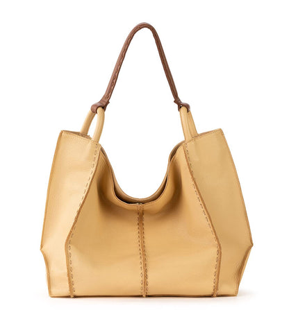The Sak Los Feliz Large Tote Bag - Premium Leather Handbag With Stylish Design For Everyday - Roomy, Durable, Lined Purse With Shoulder Bag Strap, Zipper Pocket for Tavel, Beach Bag