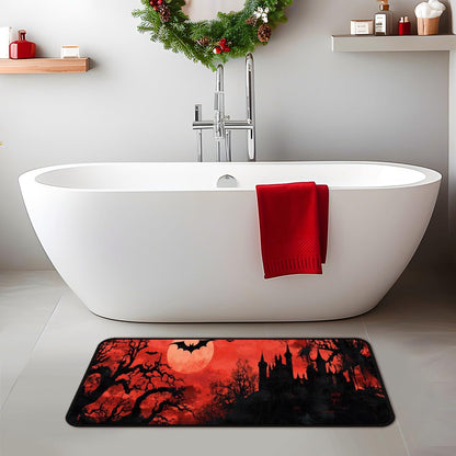 Ruiseye Halloween Bat Kitchen Floor Mat,Laundry Room Runner Rugs 51''x17'',Non-Slip,Floor Mat Runner for Laundry Room, Kitchen,Bathroom,and Mudroom