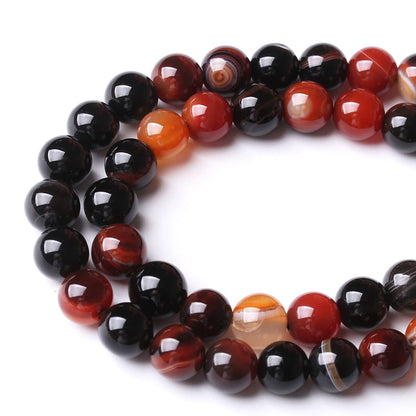 60PCS 6MM Red Persian Agate Stone Beads Energy Healing Beads for DIY Jewelry Bracelet Necklace Making for Jewelry Making15Inch