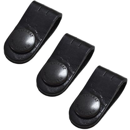 TAVARAT Cord Organizer, Cable Organizer, Charger Organizer, made in Japan, Genuine Leather, Cable Straps, Cable management, Cable Holder (Black, set of 3)