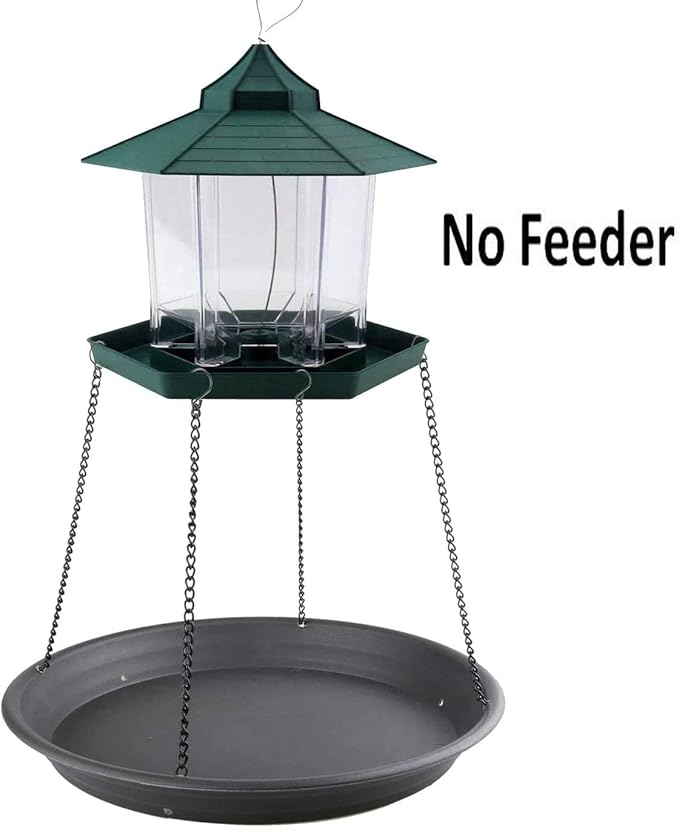 Pmsanzay Bird Seed Catcher Tray Platform Feeder Hanging Tray Outdoors Backyard Garden for Bird Feeders, Great for Attracting Birds Outdoors, Backyard, Garden. Help Reduce Seed Waste