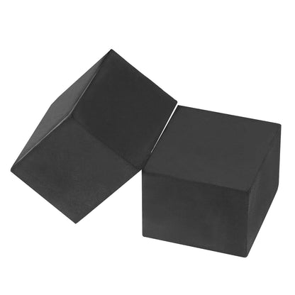 PATIKIL Plant Pot Feet 2x2x1.6 Inch, 8 Pack Invisible Riser Rubber Square for Outdoor Garden Patio Deck Flower Planters, Black