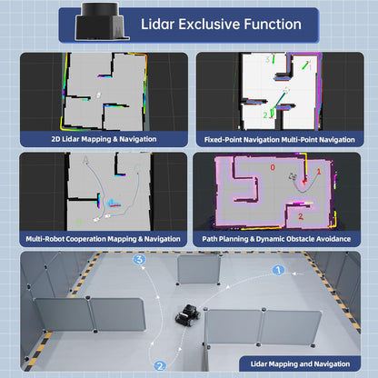 HIWONDER Robot Car with ChatGPT Large AI Models, 3D Depth Camera Mecanum-Wheel Chassis ROS2-HUMBLE Lidar SLAM Mapping Navigation Autonomous Driving, MentorPi M1 Advanced Kit with Raspberry Pi5 4GB
