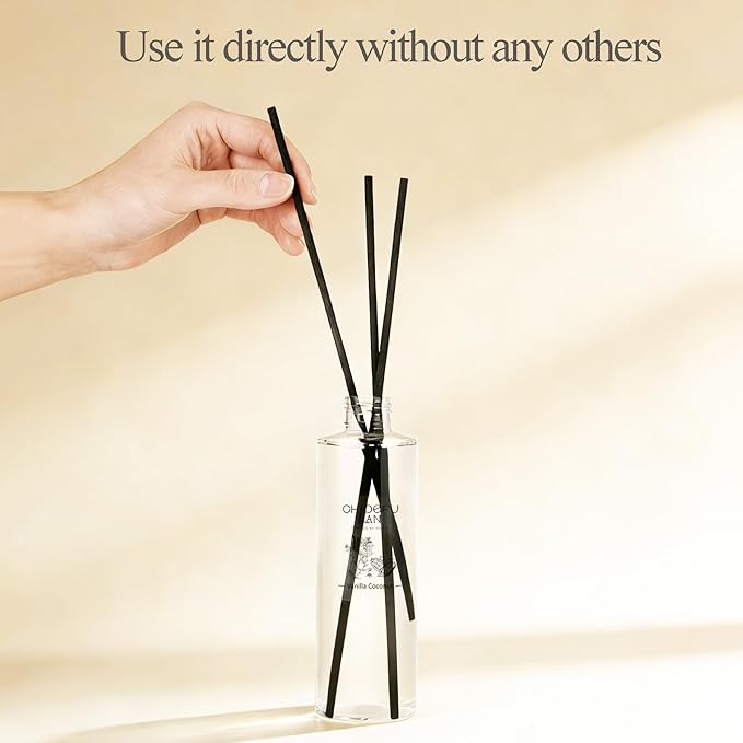 Vanilla Scented Oil Reéd Diffuser Refill 200ml/6.76 fl oz Natural Fragrances Oil - Best for Aromatherapy, SPA and Home, 0% Alcohol, Unique Blend to Promote Calming & Relieve Stress