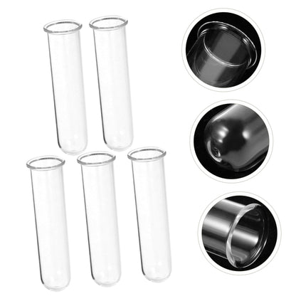 Toddmomy 5pcs Glass Test Tube Vase for Air Plants Live Houseplants Propagation Station Terrarium Plants