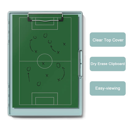Hongri Clipboard with Storage, Green 8.5 x 11 Folder Nursing Side Opening, Heavy Duty with Dual Compartment, Smooth Writing for Teachers, Classroom, Size 13.3 x 9.4 x 1.5 in, Office & School Supplies