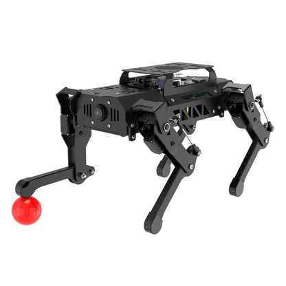 PuppyPi ROS2 Robot Dog with ChatGPT Large AI Models AI Embodied Intelligence Robotic Dog Vision Scene Voice Command Understanding Bionic Quadruped ROS Education Robot, Standard & RaspberryPi5 8GB