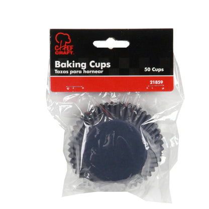 Chef Craft Classic Cupcake Liners, 50 Count, Dark Blue (Pack of 4)