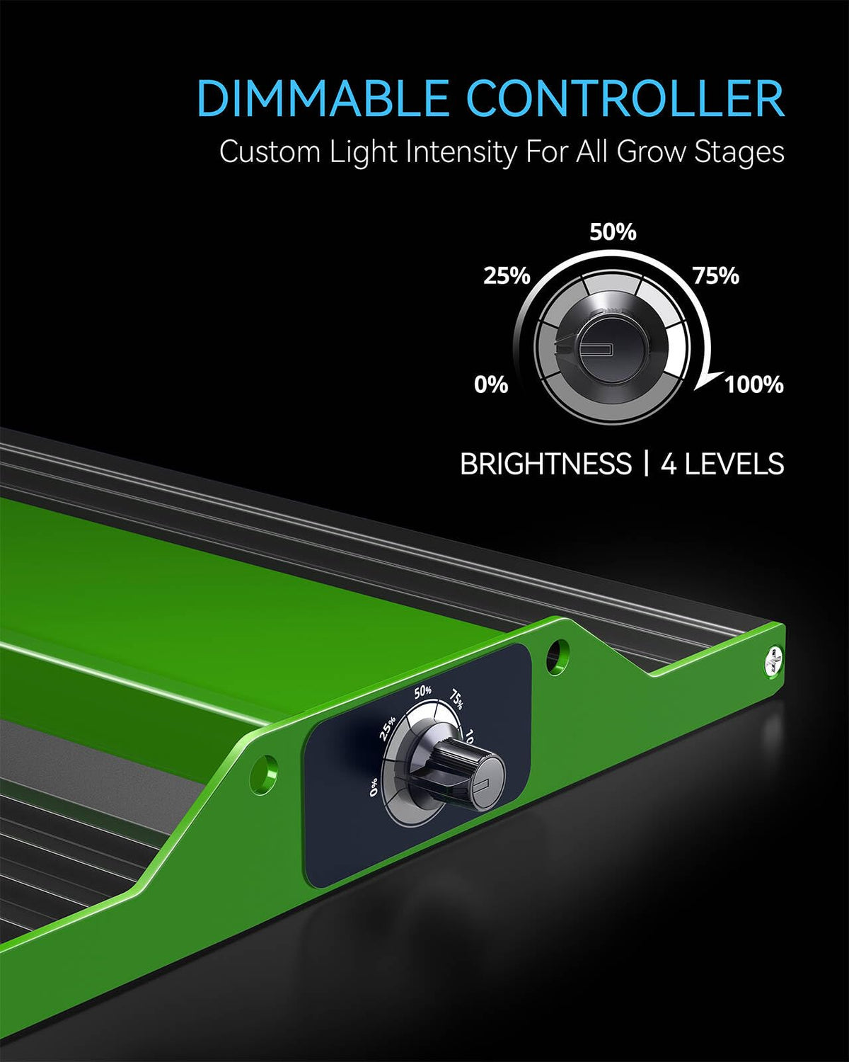 MELONFARM Grow Tent Complete Setup, 100W Full Spectrum LED Grow Light & 34"x34"x72"Grow Tent Bundle, 4" Efficient Airflow Ventilation System with Soundproof Duct Connector