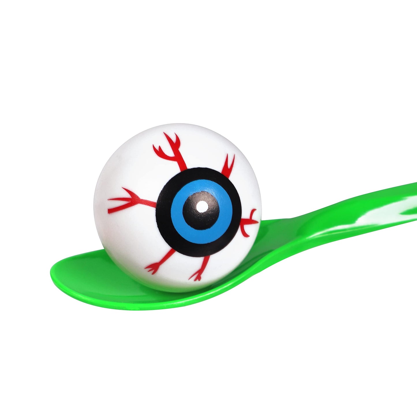 Moon Boat 24 Packs Halloween Game Eyeball Spoon Relay Race Toy Set- Indoor Outdoor Party Supplies Decorations