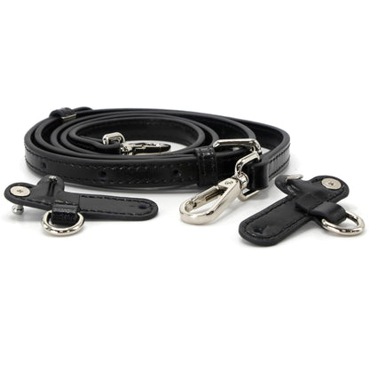 banbeln Mini Bags Leather Shoulder Strap Kit Fit For Adjustable Crossbody Small Bag (City-pouch-black)
