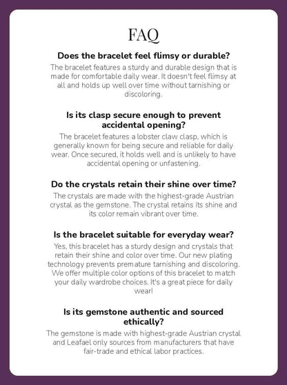 Leafael Infinity Love Heart Gift Bracelet for Women, January & July Birthstone Crystal, Siam Ruby Red, Silver Tone Birthday Jewelry for Her, Mom, and Wife, 7-inch Chain and 2-inch Extender