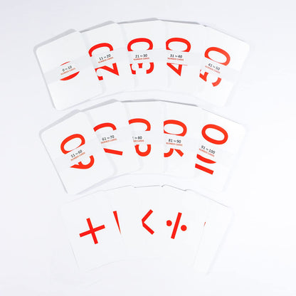 Hungry Brain Red Dots Math Flash Cards for Kids Ages 3-10 | Addition, Subtraction, Multiplication & Division Learning Cards | Educational Math Practice for Kindergarten, Homeschool & Classroom