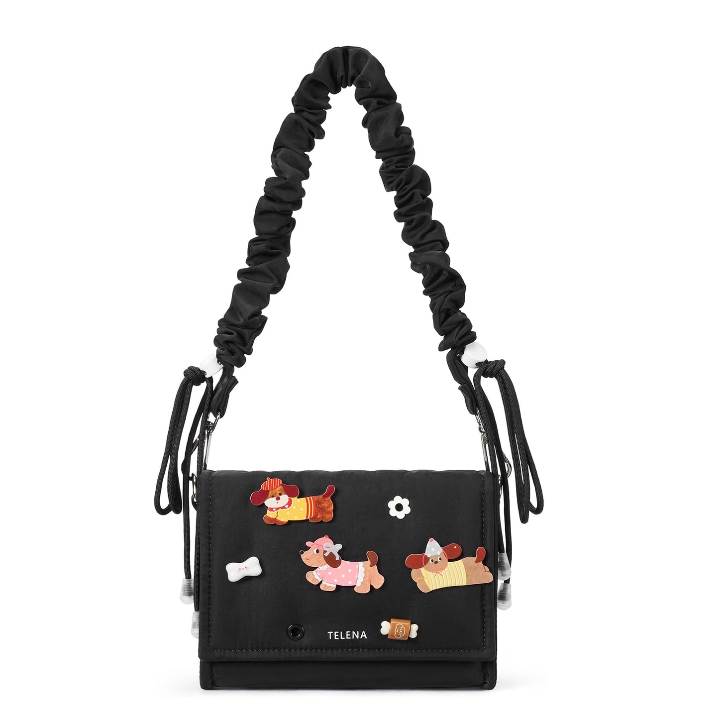 Telena Crossbody Bags for Women Cross Body Purse with Guitar Strap Lightweight Puffer Shoulder Bag for Travel