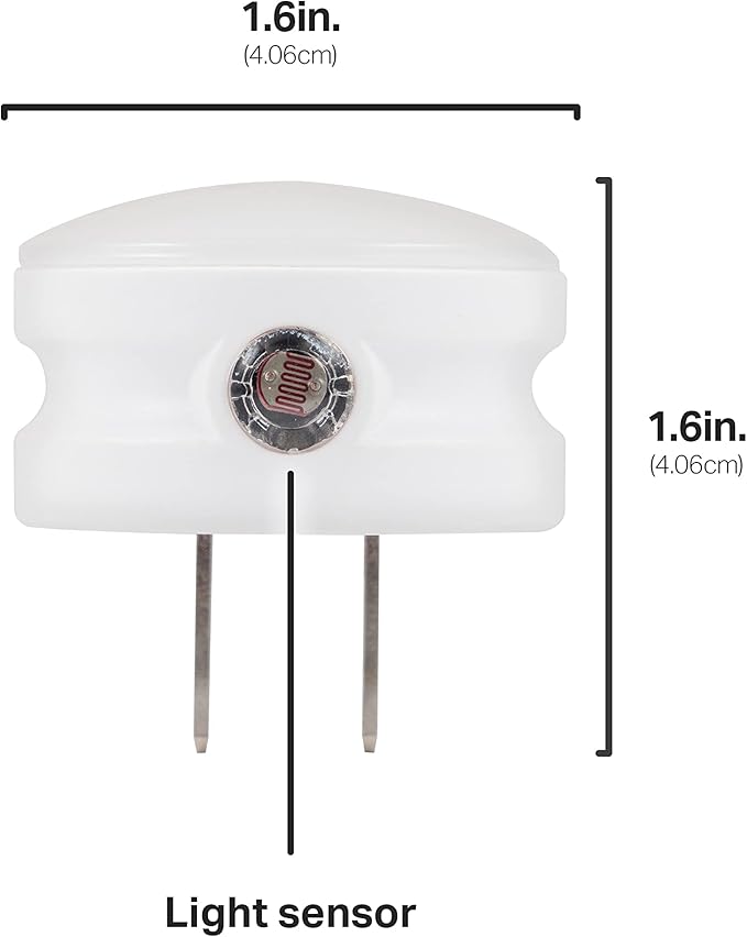 Lights by Night Night Lights Plug into Wall, 2-Pack, LED Plug in Nightlight, Warm White, Dusk to Dawn Sensor, Adults, Kids Room, Bedroom, Bathroom, Nursery, Hallway, Kitchen, 43950