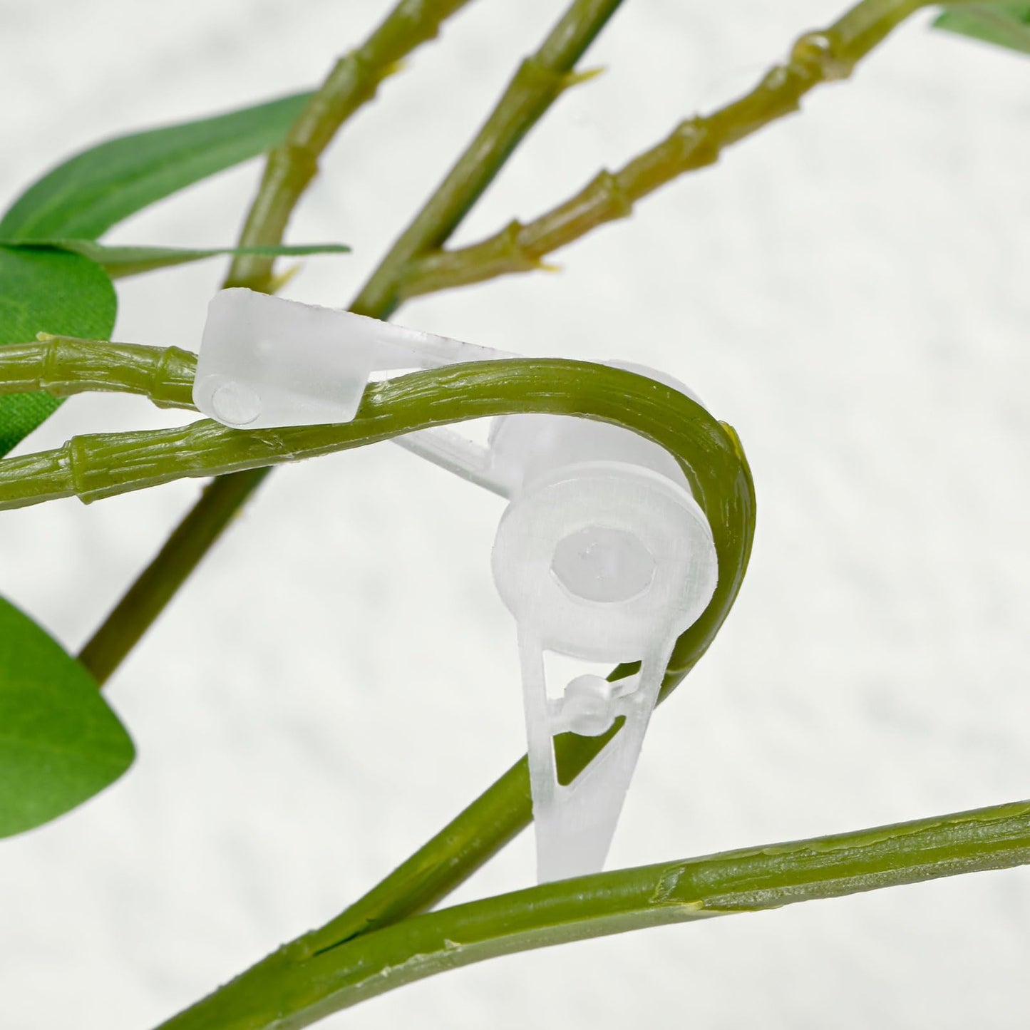 M METERXITY 60-Pack Adjustable Plant Clips, 360 Degree Plant Training Clips, Plant Stem Bender Training Clips for Low Stress Training/Plant Ties/Gardening Accessories [Clear]